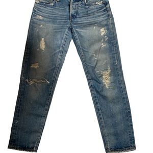 Mousy Distressed Denim Blue Jeans